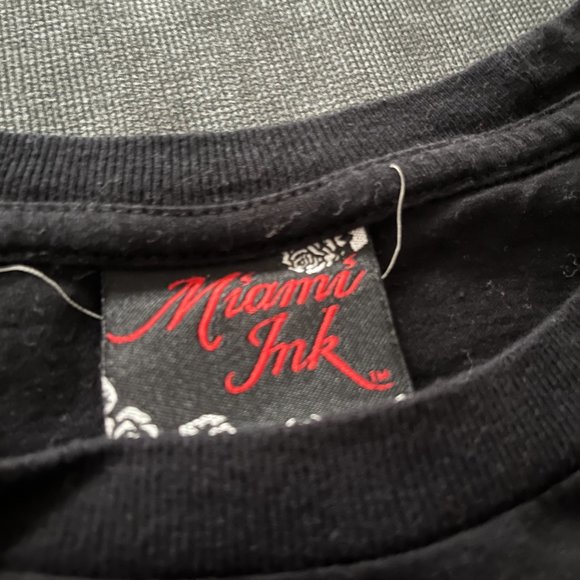 Miami Ink Skull Snake Black T (S) - Picture 2 of 4